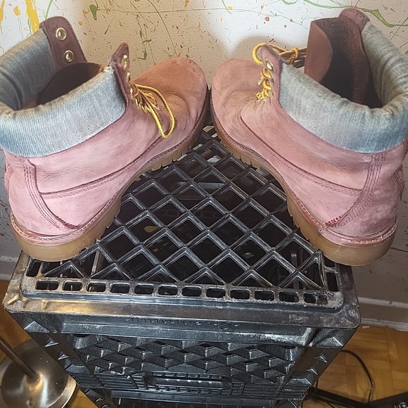 Timberland Boots  Red  Men Size 8.5 - Picture 8 of 16